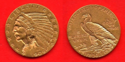 Zlatnik 5 $ , 1909. god