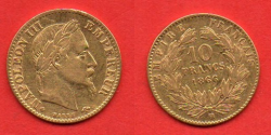 Zlatnik 10 Fr. , Napoleon III.
