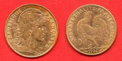 Zlatnik 10 Fr. , 1899.-1914.