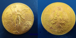Zlatnik ; 50 Pesos; Meksiko